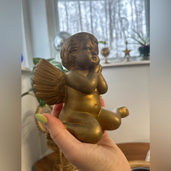Gold cherub - Picture 2 of 5